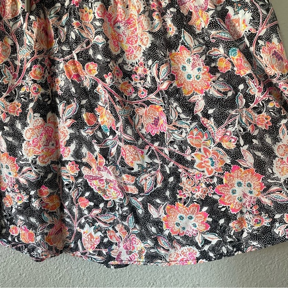 TORRID Babydoll Challis Lace Up Tunic Top Women’s Plus 5X Floral Flowy Pockets - Picture 8 of 14